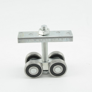 Rouleau de porte coulissante à suspension latérale en acier inoxydable d'usine pour roues coulissantes de porte en bois de bureau à domicile - Product Image 1