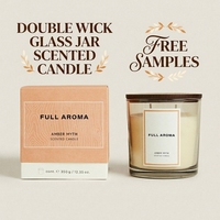 Bougie en cire de soja à l'huile essentielle naturelle, coffret cadeau parfumé pour les fêtes, cadeau parfumé et décoration d'hôtel
