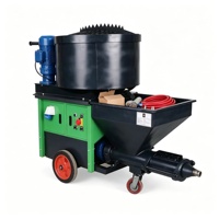 Machine de pulvérisation de mortier de ciment compacte pour espaces étroits, pulvérisateur de chantier