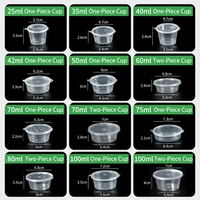 Emballage en blister personnalisé en PET PP pour gobelets à sauce jetables, plateau en blister thermoformé transparent, emballage en blister en plastique de qualité alimentaire