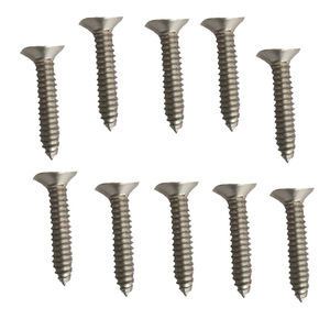 สกรูเกลียวปล่อยสแตนเลส 304 ขนาด 5x19 มม. หัวจมแบบมีร่อง เกรด 8 สำหรับงานโลหะ - Product Image 1