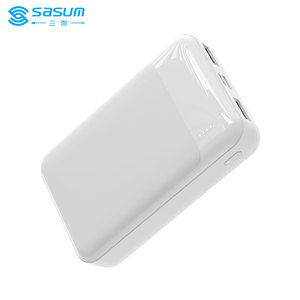 Sasum พาวเวอร์แบงค์ขนาดเล็กสีขาวสีดำขนาด5000mAh อุปกรณ์อิเล็กทรอนิกส์สำหรับผู้บริโภคใช้ร่วมกันเทคโนโลยีล่าสุดชาร์จพอร์ต4ดีไซน์ใหม่มาแรง10W - Product Image 2
