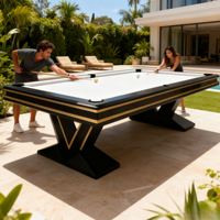 Table de billard de snooker DragonRiver modèle 440, pieds en Z personnalisés en usine, haute qualité, pour usage domestique et commercial, qualité tournoi