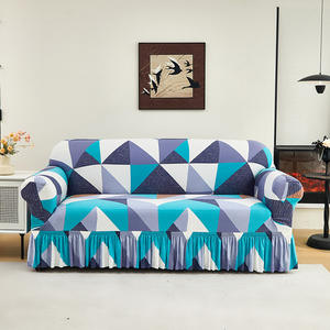 INSHARE nouveau Double places <span class=keywords><strong>housse</strong></span> de canapé complète motif Floral intégré élastique couverture universelle anti-rayures <span class=keywords><strong>housse</strong></span> de canapé - Product Image 6