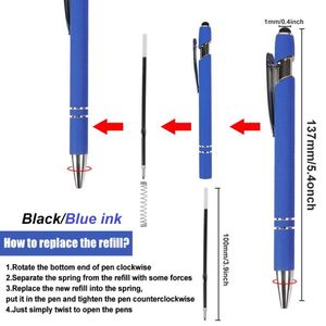 Aluminum Ballpoint Colorful <b>Cheap</b> Good Logo Design Pen With Soft Rubber - Product Image 3