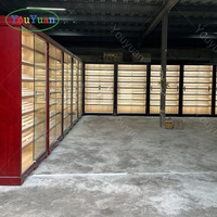 Vitrine à cigares à double porte vitrée grande capacité 4000 cigares avec éclairage LED, en bois, prête à être expédiée – Humidor à cigares