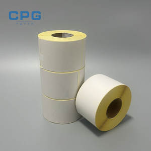 Etiqueta Térmica Autoadhesiva Resistente al Aceite en Blanco, Rollo de Papel de Etiquetas Térmicas de 3"X5" para Códigos de Barras y Etiquetas de Precio - Product Image 1