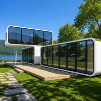 Maison Capsule Personnalisée Certifiée CE, Villa Conteneur Préfabriquée Portable 20FT, Installation Facile, Maison Mobile, Vente en Gros