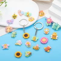 Charmes en résine mignons en forme d'abeille, d'animaux, de papillon, de tournesol, d'insectes, pour la fabrication de bijoux, artisanat DIY, collier, bracelet