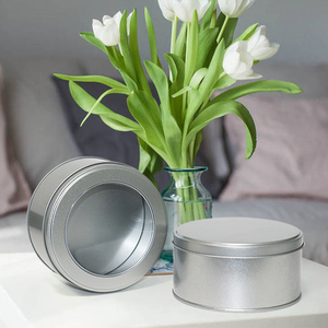 กล่องโ<span class=keywords><strong>ล</strong></span>หะทรงก<span class=keywords><strong>ล</strong></span>มสำหรับบรรจุอาหาร เกรดอาหาร ทำจากเหล็กวิ<span class=keywords><strong>ล</strong></span>าด เหมาะสำหรับใส่ขนม คุกกี้ ช็อกโกแลต ชา กาแฟ เครื่องเทศ ของข<span class=keywords><strong>วั</strong></span>ญ - Product Image 2