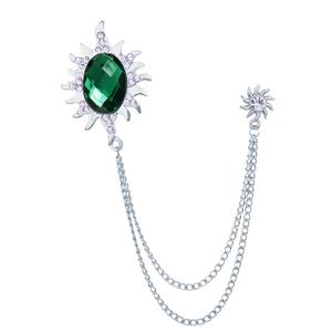 Broche Grande con Diseño de Sol, Cadena con Borla, Joya Grande, Corsage, Accesorio para <span class=keywords><strong>Traje</strong></span> de Hombre, Pin Agresivo - Product Image 6