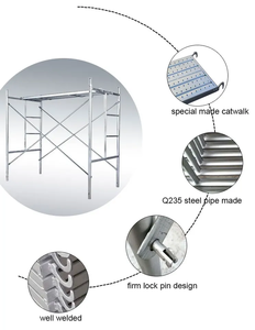 Échafaudage mobile robuste en acier galvanisé Q235 en forme de H - Product Image 2