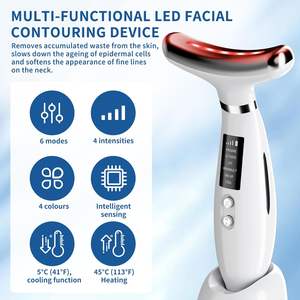 Carga USB refrigeración hogar avanzado cuello levantamiento belleza masajeador de mano antienvejecimiento cara y cuello eliminación de arrugas dispositivo de elevación - Product Image 2