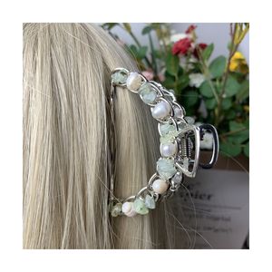 DIY <span class=keywords><strong>MIO</strong></span> regalo moda mujer perla sol piedra horquilla coreano hecho a mano pinza de pelo perla accesorios para el cabello para niñas moda dulce - Product Image 2