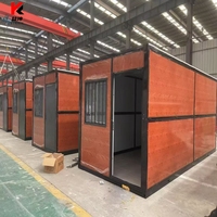 Conteneur mobile pliable préfabriqué imperméable et modulaire de 20 pieds de type X pour maisonnette ou bureau