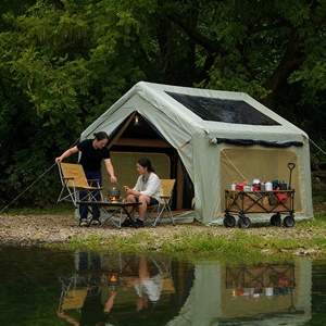 Nouvelle conception de tente gonflable à <span class=keywords><strong>deux</strong></span> étages avec <span class=keywords><strong>escalier</strong></span> intérieur pour un camping familial unique à plusieurs <span class=keywords><strong>niveaux</strong></span> - Product Image 6