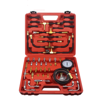Probador de Presión de Combustible Universal para Automóviles TU-443, Kit de Manómetro para Bomba de Inyección de Gasolina y Diésel, 0-140 PSI
