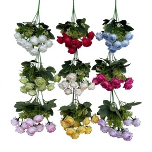 Ramo de Rosas Artificiales al por Mayor, Tallo de Seda con Tacto Real para Decoración de Bodas, Fiestas, Hogar, Hotel, Oficina, Centro de Mesa - Product Image 2
