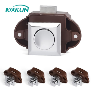 Loquets à bouton-poussoir en plastique ABS brun pour armoires, bateaux, camping-cars, caravanes, poignées de porte - Product Image 4