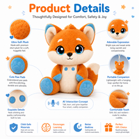 Giocattoli AI Compagni XDT - Orsetto/Coniglio in Peluche di Cotone PP, Materiale in Poliestere 11-30CM, Controllo Vocale tramite APP Mobile, Servizio OEM/ODM