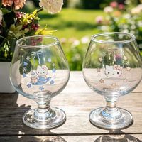Ensemble de verres à vin rouge et blanc, design moderne minimaliste, motif glacier, à large ouverture et à pied haut, pour hôtels et usage domestique