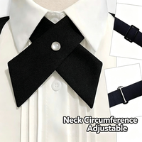 Corbata Plana Personalizada para Mujer en Azul Salvia y Amarillo, con Lazo, de Poliéster Ecológico OEKO-TEX, Proveedor de Corbatas para Uniformes de Oficina