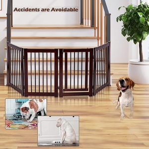 Fabbrica all'ingrosso di legno pet cancelli grande cane playpen barriera <span class=keywords><strong>per</strong></span> <span class=keywords><strong>cani</strong></span> 4 pannelli box <span class=keywords><strong>per</strong></span> <span class=keywords><strong>cani</strong></span> - Product Image 4