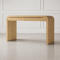Bureau de travail moderne minimaliste en bois de haute qualité avec tiroirs et bureau d'écriture - Mobilier de bureau luxueux