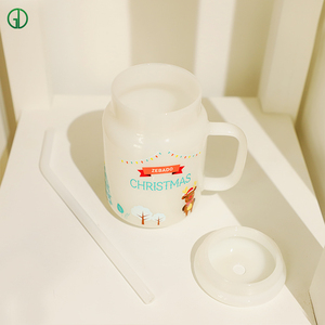 <strong>Mason</strong> <strong>Jar</strong> Glass Drinking Cups with Lid 570Ml <strong>Mason</strong> <strong>Jar</strong> Drinking Mugs Heat-Resistant Transparent Glass Cups - Product Image 2