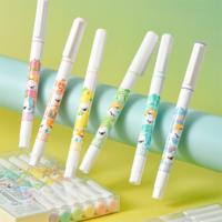 Stylo surligneur à pointe douce 6 couleurs pastèque Cola citron eau de toilette menthe crème glacée parfumée ensemble de surligneur fluorescent