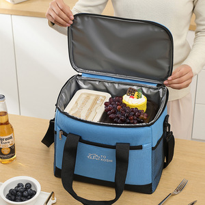 Sac isotherme To Koshi de grande capacité en tissu Oxford, sac à déjeuner pour pique-nique avec bandoulière, beige - Product Image 2