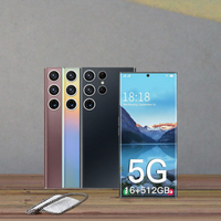 Smartphone Android 12 5G Octa Core 6,8 pouces 16 Go 512 Go Débloqué Charge rapide Caméra arrière 64 MP Caméra avant 32 MP Écran 120 Hz