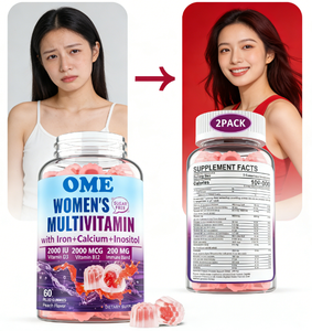 Gomitas Multivitamínicas Sin Azúcar para Mujeres OEM |   con Hierro, Calcio, Inositol, D3 <span class=keywords><strong>y</strong></span> <span class=keywords><strong>B12</strong></span> para el Apoyo al Bienestar Femenino - Product Image 4