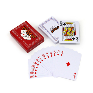 Tùy chỉnh thiết kế tuck hộp singe boong 54 thẻ <span class=keywords><strong>32</strong></span> thẻ 100% PVC nhựa chơi thẻ không thấm nước Poker baloot - Product Image 6