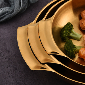 Wholesale Stainless Steel <strong>Paella</strong> <strong>Pans</strong> Korea Style Frying <strong>Pan</strong> Kitchen Cookware Soup Stock Pots Cooking - Product Image 5