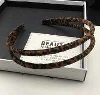 Französisches Leoparden-Haarband für Damen, Neues Einfaches Schmales Haarband, Haarschmuck zum Waschen der Haare, Stirnband für Abschlussfeier, Hochzeit, Schulanfang