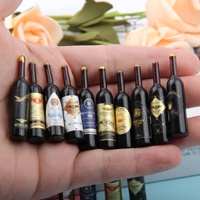 Großhandel Lebensechte Lebensmittel Getränke Snacks Wein Miniatur Puppenhaus Zubehör Simulierte Mini Kaffee Saft DIY Dekorationen Spielzeug