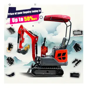 Free Shipping EPA/EURO 5 1 Ton 2 Ton Farm Multifunctional Engineering Machine Mini Excavator 1 Ton Mini Digger