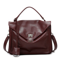 Sac à main de luxe léger pour femme, grande capacité, sac de banlieue sophistiqué, sac polyvalent à bandoulière avec fermeture à cadenas