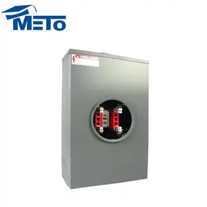 Low price electric meter enclosure box base meter socket 200a with 4 jaws