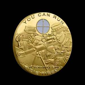 Pièce d'or US Corp <span class=keywords><strong>Sniper</strong></span> Challenge Vous pouvez courir mais vous ne mourrez que fatigué pour les cadeaux - Product Image 3