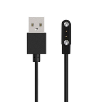 Câble de charge USB-A magnétique 2 broches, espacement 12,5 mm, sonde 4 mm, 1A, pour bracelet de montre connectée - Vente en gros