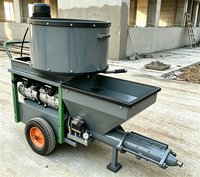Machine à projeter du mortier certifiée CE, 4 kW, pour les travaux de revêtement extérieur des maisons résidentielles