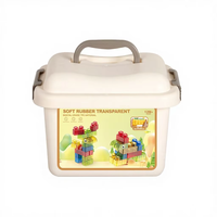 Tuiles géométriques transparentes, blocs de construction Jerry, jouet, ensemble de construction de cubes colorés pour enfants, construction DIY
