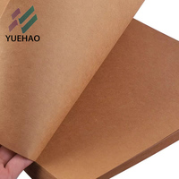 Papier kraft brun de qualité SCA YUEHAO, simple face lisse, anti-salissure, résistant à l'humidité, en pâte chimique, pour emballage et impression numérique