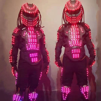 Vêtements Led Dj Party Club Stage Dance Wear Vêtements légers Led Costume de robot lumineux coloré Veste Led clignotante Costume de robot