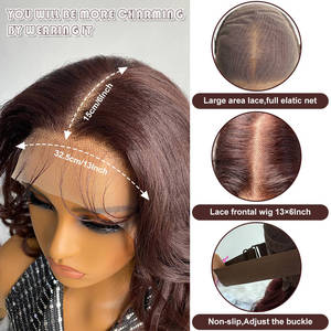 Tóc giả ren nguyên đầu Latisha 13X6 kiểu sóng xoăn tự nhiên cao cấp, chất liệu tổng hợp chịu nhiệt, kiểu xoăn Pháp, hàng mới về - Product Image 5