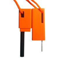 Allume-feu d'urgence étanche en magnésium avec étui orange pour survie, camping, randonnée, chasse