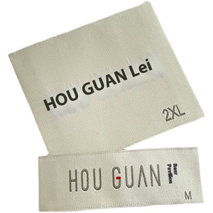 Cao cấp chính xác dệt quần áo thẻ tùy chỉnh nhãn bên thiết kế tự dính bông và vật liệu sắt cắt cạnh - Product Image 5