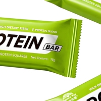 Barre protéinée au matcha japonais, mini cube, saveur thé vert, faible teneur en glucides, riche en fibres, collation énergétique